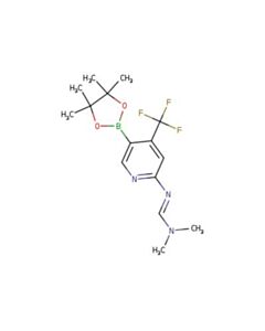 Astatech (E)-N,N-DIMETHYL-N-(5-(4,4,5,5-TETRAMETHYL-1,3,2-DIOXABOROLAN-2-YL)-4-(TRIFLUOROMETHYL)PYRIDIN-2-YL)FORMIMIDAMIDE; 1G; Purity 95%; MDL-MFCD3